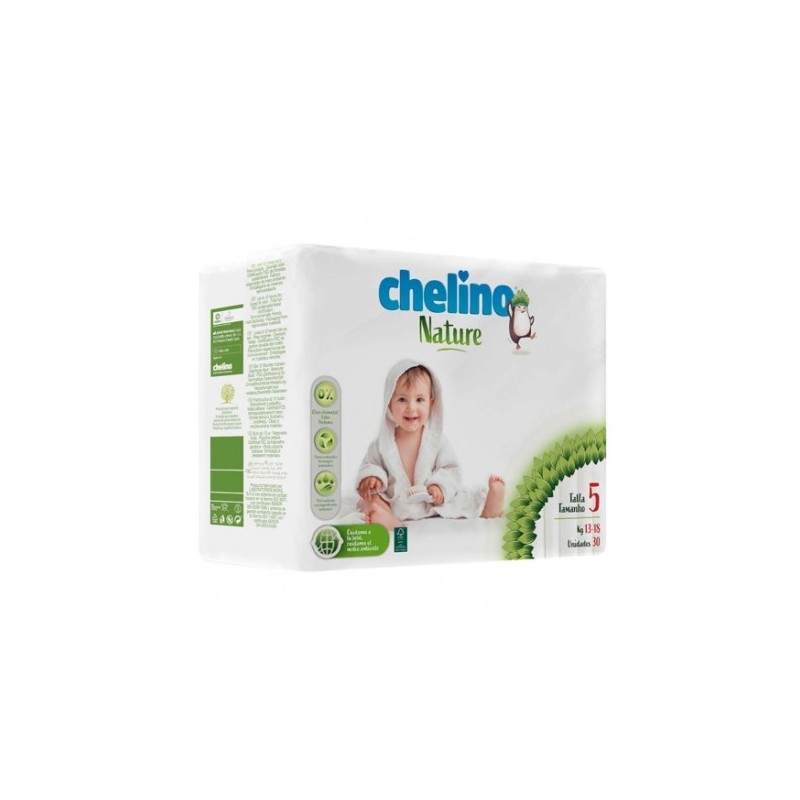 Comprar PAÑALES CHELINO NATURE TALLA 5 - 30 UNIDADES - FarmaZara