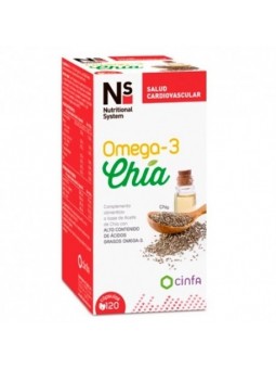 NS omega-3 chía 120 cápsulas 