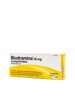 BIODRAMINA 50 MG 12...