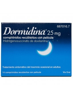 DORMIDINA 25 MG 14...