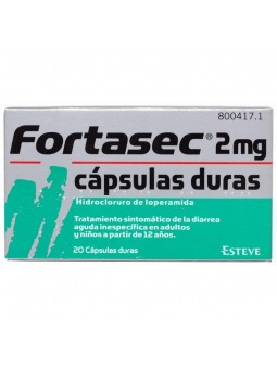 FORTASEC 2 MG 20 CAPSULAS