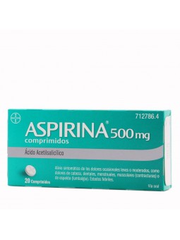 ASPIRINA 500 MG 20 COMPRIMIDOS