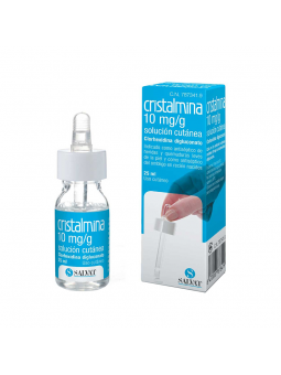 CRISTALMINA 10 mg/ml SOLUCION CUTANEA, 1 frasco de 125 ml