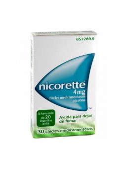NICORETTE 4 MG 30 CHICLES...