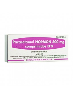 PARACETAMOL NORMON EFG 500...