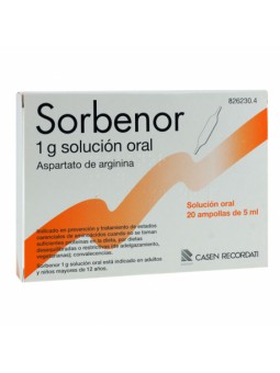 SORBENOR 1 G 20 AMPOLLAS...