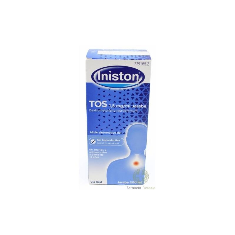 Iniston tos 1,5 mg/ml jarabe, 1 frasco de 200 ml