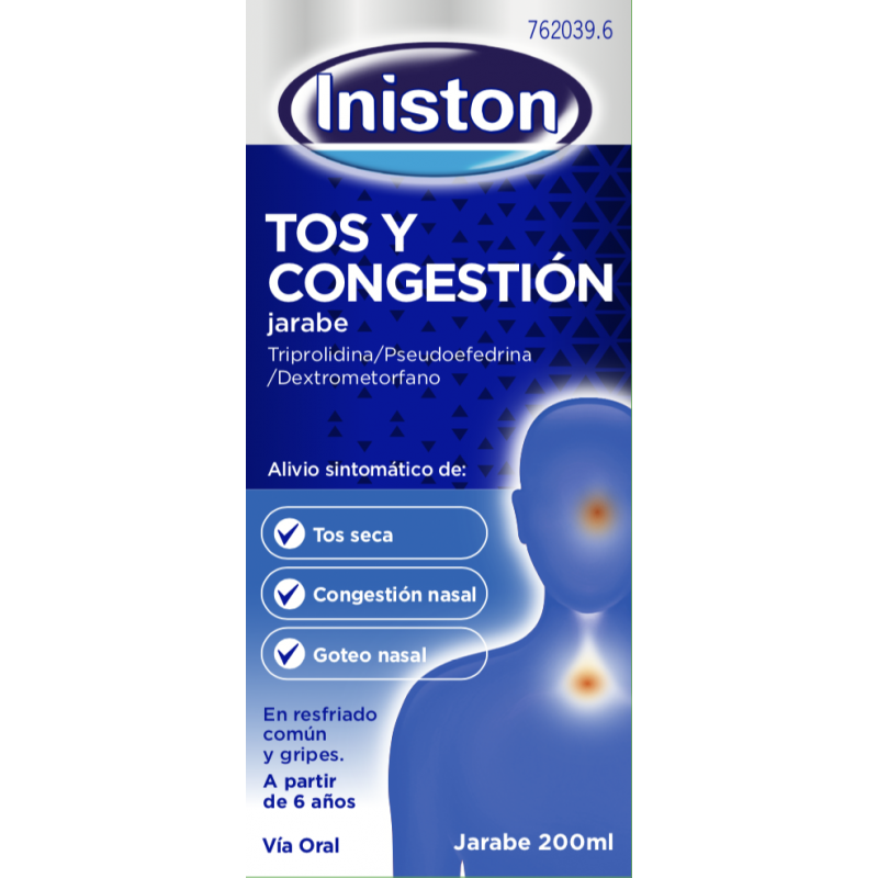 INISTON TOS 1,5 MG/ML JARABE 1 FRASCO 200 ML - Farmacia del Pilar