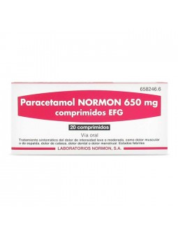 PARACETAMOL NORMON EFG 650...