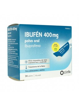 IBUFEN 400 MG 24 SOBRES...