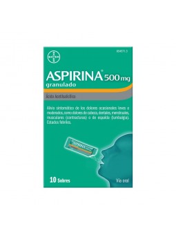 ASPIRINA 500 MG 10 SOBRES...
