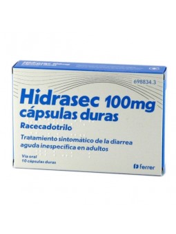 HIDRASEC 100 MG 10 CAPSULAS