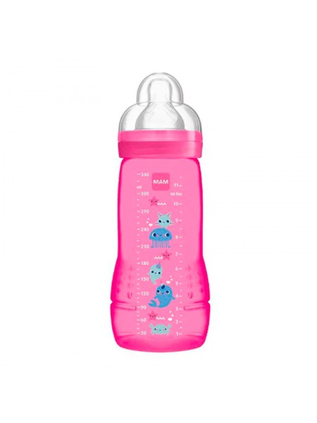 Mam Biberón Easy Active 330ml Rosa