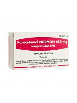 PARACETAMOL NORMON EFG 650...