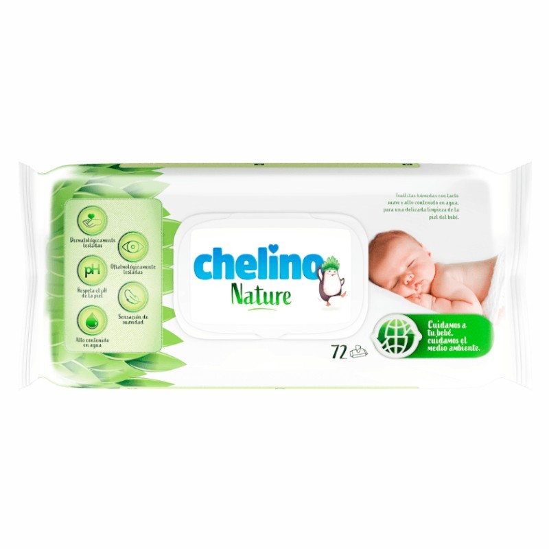 Indas chelino nature toallitas infantiles 72 unidades - Blesa Farmacia