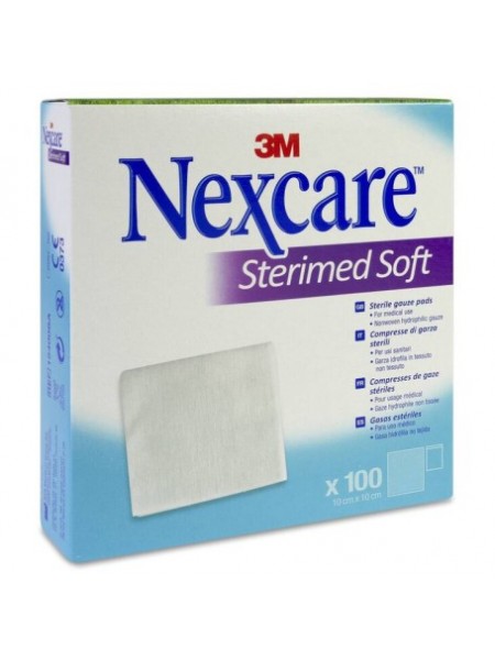 3M Nexcare Sterimed Soft Gasas Estériles Tejido Sin Tejer 10 x 10 cm 100  Unidades