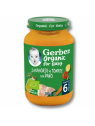 El tarrito de puré para bebés ecológico Gerber Zanahoria, Tomate y Pavo