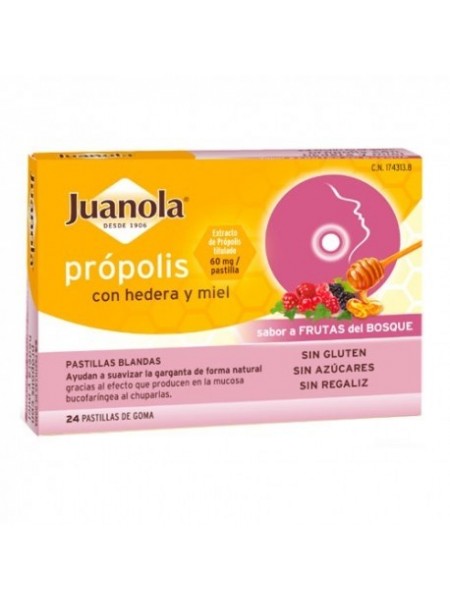 Juanola Própolis Sabor Miel and Lemon 24 pills - PharmaCuadrado