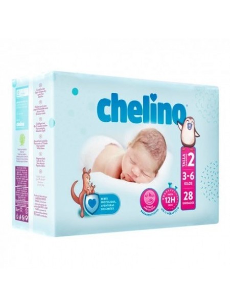 Chelino Fashion&Love Pañal Infantil T-2 (3-6kg) 28 uds