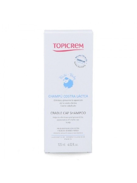 Topicrem Sebicur champú pediátrico costra láctea 125 ml