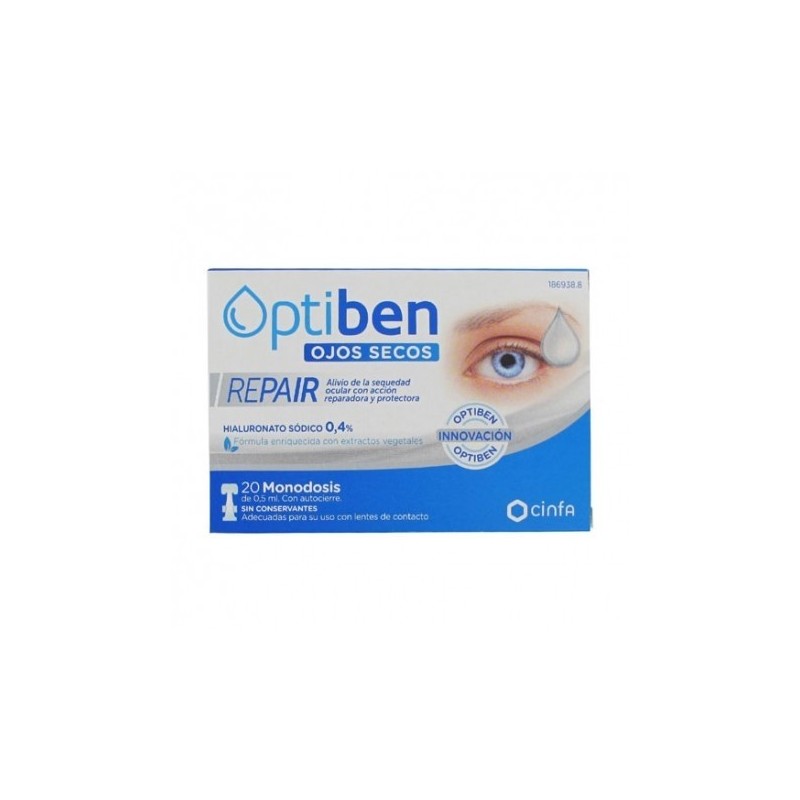 OPTIBEN OJOS SECOS REPAIR 20 MONODOSIS